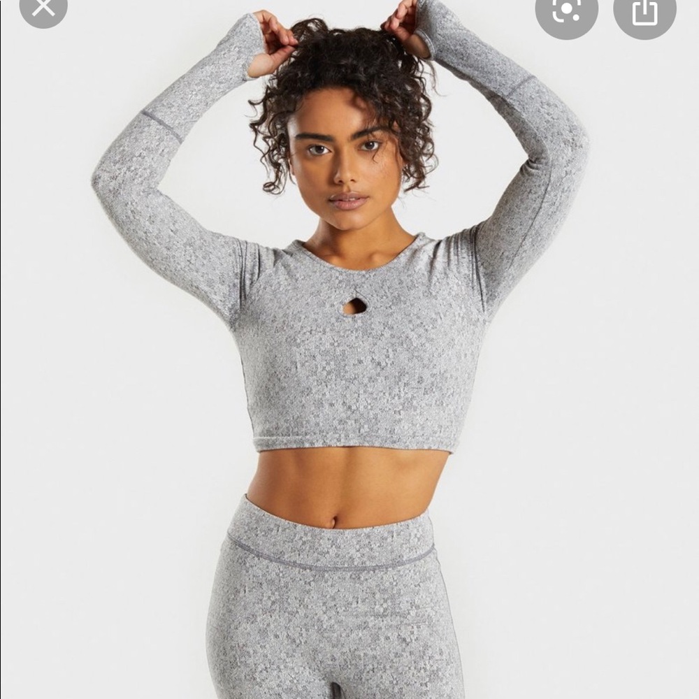 Gymshark Long Sleeve Crop (M) & Pant (S)